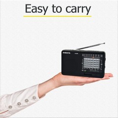 D328 Shortwave AM FM DSP Portable Small Multi Band Radio w/ Rechargeable Battery