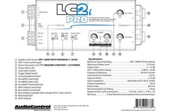 AudioControl LC2i PRO 2 Channel 400 Watts line output converter AccuBASS ACR-1
