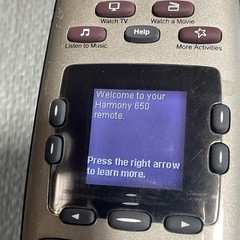 Logitech Harmony 650 Universal Advanced Remote Control Tested Working Color