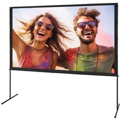 VEVOR Projector Screen with Stand 100 inch 16:9 4K 1080 HD Movie Screen Bar Feet
