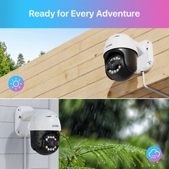 ZOSI 8MP 4K 8CH NVR 5MP PT PoE Home Security Camera System AI Person Detection