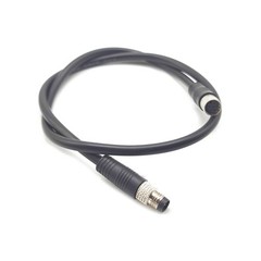 1.64ft M8 6 Pins to Female Connector Cable, A Straight Molding Cable Female t…