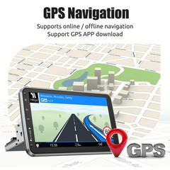 Rotatable 10.1” Android 15 Touch Screen Car Stereo Radio GPS Wifi Single 1 DIN