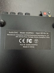Topping DX3 Pro+ DAC Headphone Amplifier Bluetooth Hi-Res w/ Remote & Power