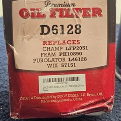 Doc’s D6128: Diesel Oil Filter Fits Ford 6.7L Powerstroke F250