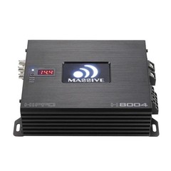 MASSIVE AUDIO H8004 HIPPO DIGITAL 4-CHANNEL CAR AMPLIFIER AMP 125W RMS x 4 @ 4Ω