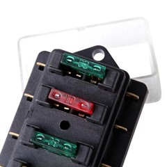 12V 24V Auto Car Power Distribution Blade Fuse Holder Box Block Panel Board 4Way