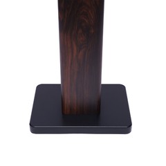 2x Walnut Wood Speaker Stands Home Theatre Bookshelf Surround Sound Support 90cm