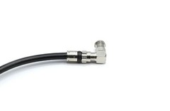 Right Angle Push On Coax Connector – F Type Female to Male Angle Adapter-4 pk