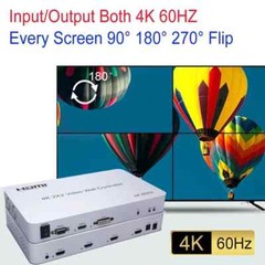 4K 60hz 3×1 1×2 1×4 2×2 HDMI Video Wall Controller Vertical Screen 4 TV Splicer