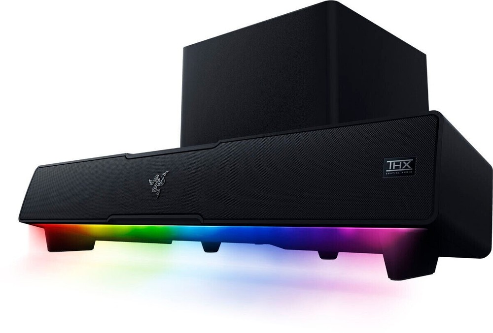Razer Leviathan V2: Multi-Driver PC Gaming Soundbar with Subwoofer – THX Spatial
