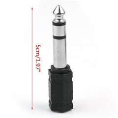 2 X 6.5mm 1/4″Male plug to 3.5mm 1/8″ Female Jack Stereo Headphone Audio Adapter