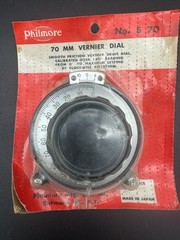 Philmore No. S70 70 mm Vintage Vernier Dial New Old Stock JAPAN
