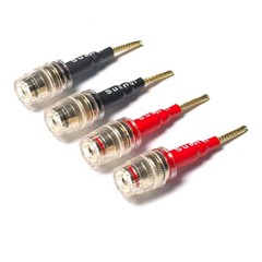 Flex Pin Banana Plugs to 4Mm Female Banana Jack Speaker Audio Adapter for Spring