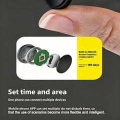 4 Packs Bluetooth GPS Location Device Tracking For Key Pet Child Finder Tracker