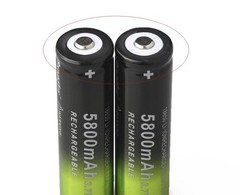 SKYWOLFEYE 3.7V Rechargeable Li-ion Battery Button Top Cell For LED Flashlight
