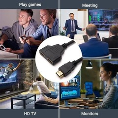 4K HDMI Cable Splitter Adapter 2.0 Converter 1 In 2 Out 1 Male to 2 Female lot