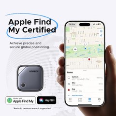 UGREEN Air Tracker Tags (iOS Only) 4 Pack, 2-Year Replaceable Battery Bluetooth