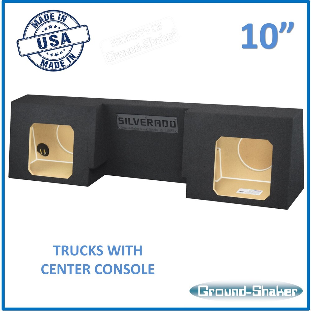 Chevy Silverado Regular / Single Cab 10″ Sub Box Subwoofer Enclosure Solo Baric