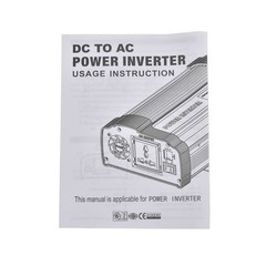 16000W Car Power Inverter DC 12V To AC 110V Black with 2x 2.1A USB and AC Socket