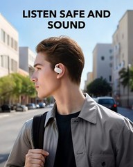 Soundcore V20i Open-Ear Headphones Snug Fit Ear Hooks Bassup Waterproof 36H Play
