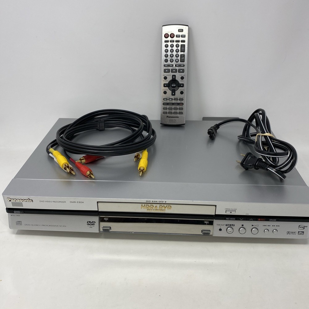 Panasonic DVD Video Recorder DMR-E80H HD DN DVR w/80GB Hard Drive & Remote