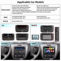 8″ 2+32G Car Radio For Chevrolet Silverado 2007-2013 Apple Carplay Android 15 BT