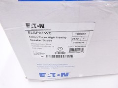 Box of 2 Eaton ELSPSTWC Eluxa High Fidelity Speaker Strobes 25/70V SEE DESC.