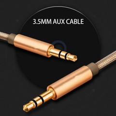 3.5mm Male to Male Stereo Audio AUX Cable Auxiliary Cord for PC iPod CAR iPhone
