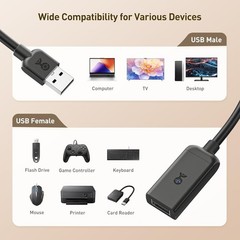 Cable Matters Active USB Extension Cable 32.8 ft / 10m Active USB Extender Cable