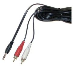 12ft 3.5mm to 2RCA Cable 1/8″ Stereo Audio Male to Dual RCA Male Y Splitter Cord