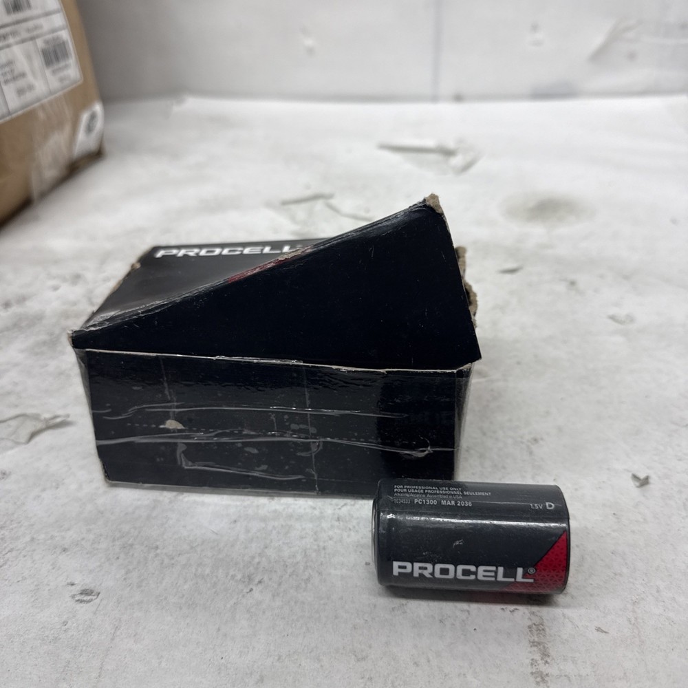DURACELL PC1300 1.5V D12 PROCELL ALKALINE MANGANESE DIOXIDE BATTERY 12 COUNT