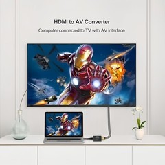 1080P AV RCA to HDMI 1080P RCA CVBS Video Audio Composite Converter Mini Adapter