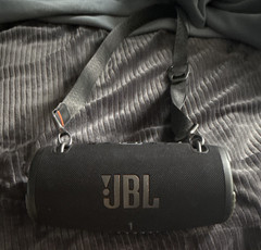 JBL Xtreme 3 Bluetooth Portable Cylindrical Speaker Black w/ Carry Strap & Box