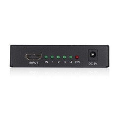 1×4 HDMI Splitter, 1 in 4 Out HDMI Splitter Audio Video Distributor Box 3D & 4K