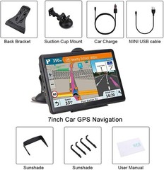 Gps Navigation for Car/Truck Touch Screen Maps w/ Spoken Direction 7″