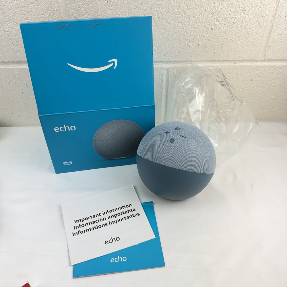 Premium sound smart home Magic Amazon Echo (4th Gen) Blue Smart Speaker New