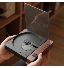Syitren R300 Bluetooth CD Player Wood Desktop Stereo Remote AUX USB
