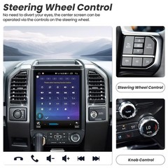 12.1” Android GPS CarPlay For FORD F150 2015-2020 Car Radio Stereo Tesla Style