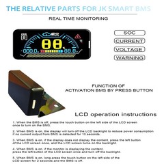 JK BMS 40-300A Active Balance Bms 4S 8S 16S 20S 24S Smart Bms Lifepo4 Li-Ion lot