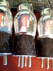 3 MATCHED KMA Brand 01A RADIOTRON Antique Radio Type ST 01A Vacuum Tube UNTESTED