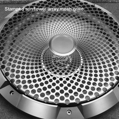 8Inch High Excursion Black Steel Mesh Subwoofer Grille