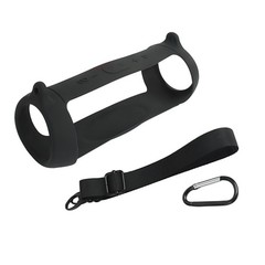 Black Silicone Case Cover for JBL Charge 5 Bluetooth Speaker Travel Protector/