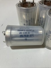 Lot of 4 Mallory Type Capacitor 2000MFD 30VDC 290-0086-00