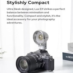 Compact Retro Camera Flash with Built-in Battery
