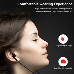 3.5mm Wired Earphones with Microphone Bass Stereo Earbuds Phone In-line Control
