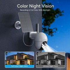 5G Security 4-Cam Kit Solar Security Cameras Wireless Outdoor 360° with Monitor