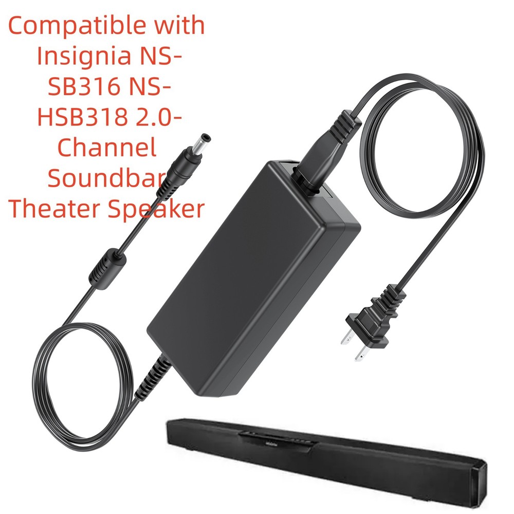 AC Adapter For Insignia NS-SB316 NS-HSB318 2.0-Channel Soundbar Theater Speaker