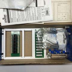 Leviton Compact 1×4 Bridged Telephone, 4 Data & 6-Way TV Panel 47603-BTV