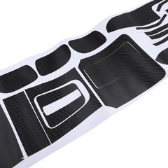 Interior Center Console Carbon Fiber Molding Sticker Decals For Accord 7th